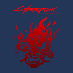 Свитшот хлопковый мужской CYBERPUNK 2077, цвет: тёмно-синий — фото 2