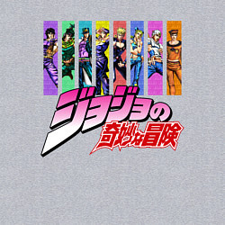Свитшот хлопковый мужской JOJOS BIZARRE ADVENTURE, цвет: меланж — фото 2