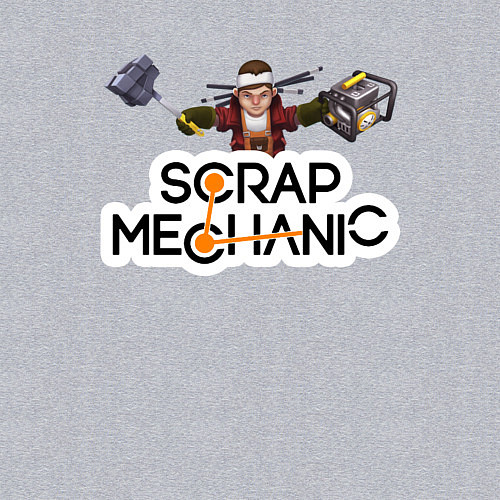 Мужской свитшот SCRAP MECHANIC / Меланж – фото 3