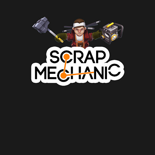 Мужской свитшот SCRAP MECHANIC / Черный – фото 3