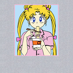 Свитшот хлопковый мужской Sailor Moon Usagi Tsukino, цвет: меланж — фото 2