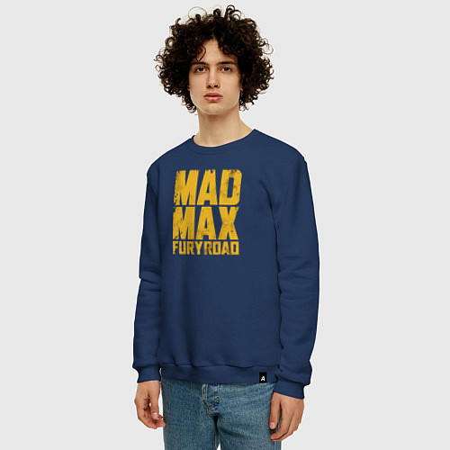 Мужской свитшот Mad Max / Тёмно-синий – фото 3