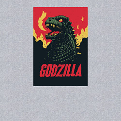Свитшот хлопковый мужской Godzilla, цвет: меланж — фото 2