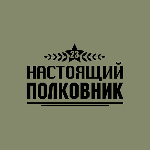 Мужской свитшот Настоящий полковник / Авокадо – фото 3