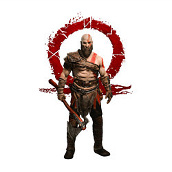 Свитшот хлопковый мужской GOD OF WAR, цвет: белый — фото 2