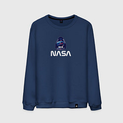 Свитшот хлопковый мужской Crew Dragon NASA, цвет: тёмно-синий