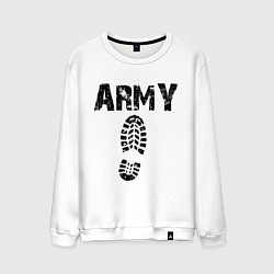 Свитшот хлопковый мужской Army Step, цвет: белый