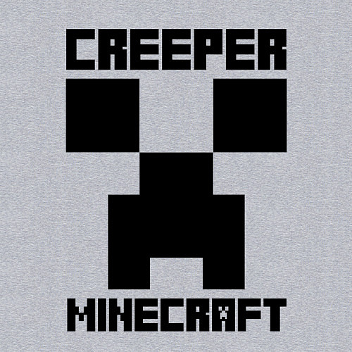 Мужской свитшот MINECRAFT CREEPER / Меланж – фото 3