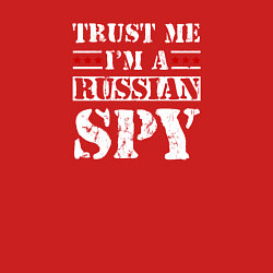 Свитшот хлопковый мужской Trust me im a RUSSIAN SPY, цвет: красный — фото 2