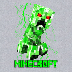 Свитшот хлопковый мужской MINECRAFT CREEPER, цвет: меланж — фото 2
