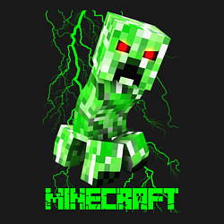 Свитшот хлопковый мужской MINECRAFT CREEPER, цвет: черный — фото 2