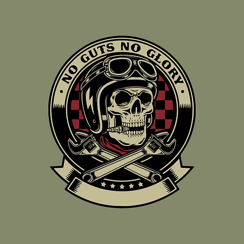 Мужской свитшот No guts no glory / Авокадо – фото 3