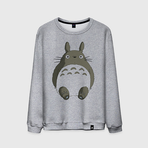 Мужской свитшот Тоторо с прозрачным пузиком / Меланж – фото 1