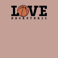 Свитшот хлопковый мужской Love Basketball, цвет: пыльно-розовый — фото 2