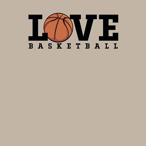 Мужской свитшот Love Basketball / Миндальный – фото 3