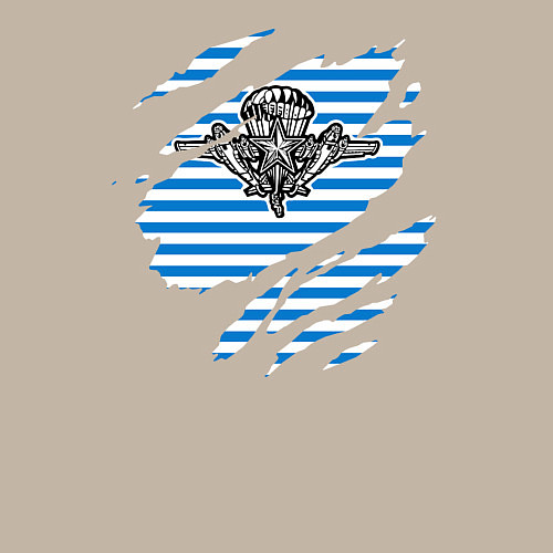 Мужской свитшот Рваная тельняшка / Миндальный – фото 3