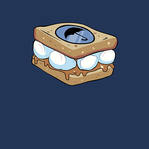 Мужской свитшот Академия Амбрелла 2 / Тёмно-синий – фото 3