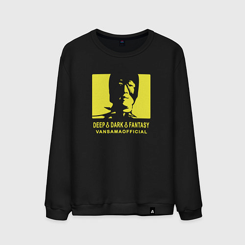 Мужской свитшот VANSAMA OFFICIAL Yellow / Черный – фото 1
