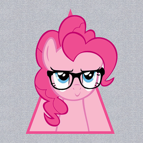 Мужской свитшот Pinky Pie hipster / Меланж – фото 3