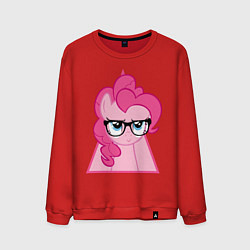 Свитшот хлопковый мужской Pinky Pie hipster, цвет: красный