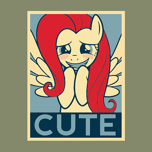 Мужской свитшот Fluttershy cute / Авокадо – фото 3