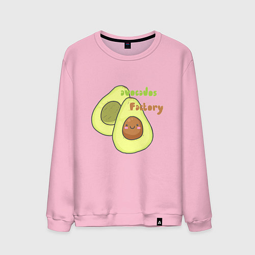 Мужской свитшот Avocados factory / Светло-розовый – фото 1