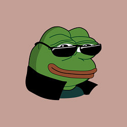Свитшот хлопковый мужской Pepe в очках EZ, цвет: пыльно-розовый — фото 2