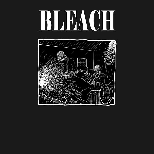 Мужской свитшот Nirvana рисунок для Альбома Bleach / Черный – фото 3