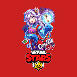 Свитшот хлопковый мужской Brawl STARS COLETTE, цвет: красный — фото 2