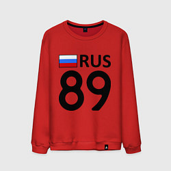 Свитшот хлопковый мужской RUS 89, цвет: красный