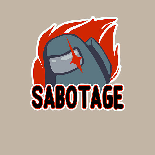 Мужской свитшот Among Us Sabotage / Миндальный – фото 3