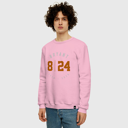 Мужской свитшот Kobe Bryant / Светло-розовый – фото 3
