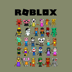 Свитшот хлопковый мужской ROBLOX PIGGY, цвет: авокадо — фото 2