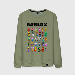 Свитшот хлопковый мужской ROBLOX PIGGY, цвет: авокадо