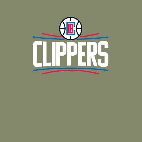 Мужской свитшот Los Angeles Clippers / Авокадо – фото 3