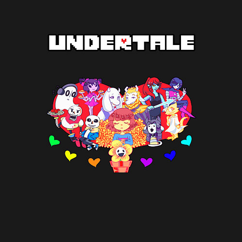 Мужской свитшот UNDERTALE / Черный – фото 3