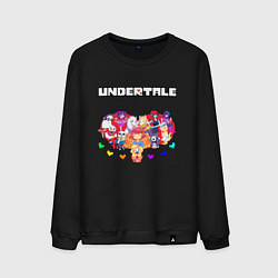 Свитшот хлопковый мужской UNDERTALE, цвет: черный