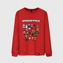 Свитшот хлопковый мужской UNDERTALE, цвет: красный
