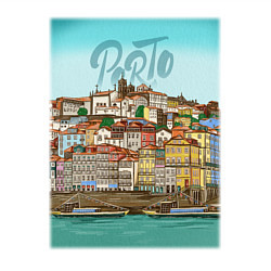 Свитшот хлопковый мужской Porto Порту Португалия, цвет: белый — фото 2