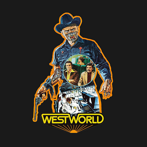 Мужской свитшот West World / Черный – фото 3