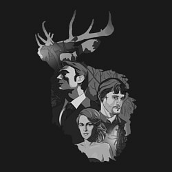 Свитшот хлопковый мужской Hannibal, цвет: черный — фото 2