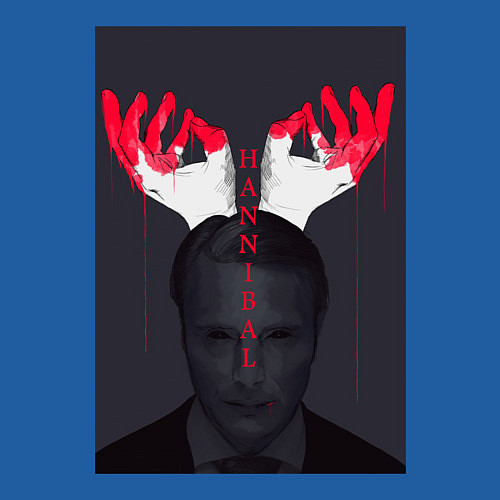 Мужской свитшот Hannibal / Синий – фото 3