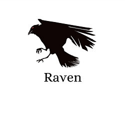 Свитшот хлопковый мужской Raven, цвет: белый — фото 2