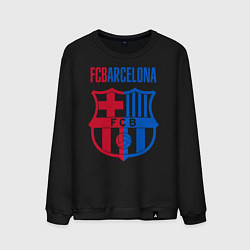 Свитшот хлопковый мужской Barcelona FC, цвет: черный