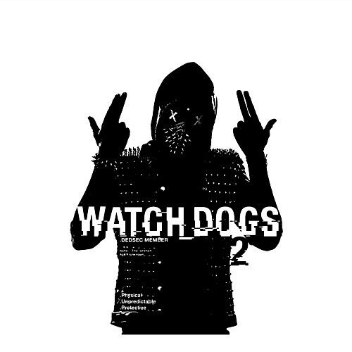 Мужской свитшот Watch dogs 2 Z / Белый – фото 3