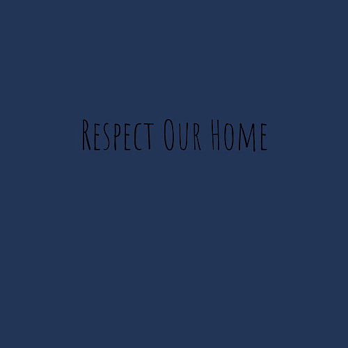 Мужской свитшот Respect Our Home / Тёмно-синий – фото 3