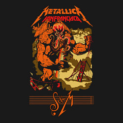 Свитшот хлопковый мужской Metallica, цвет: черный — фото 2