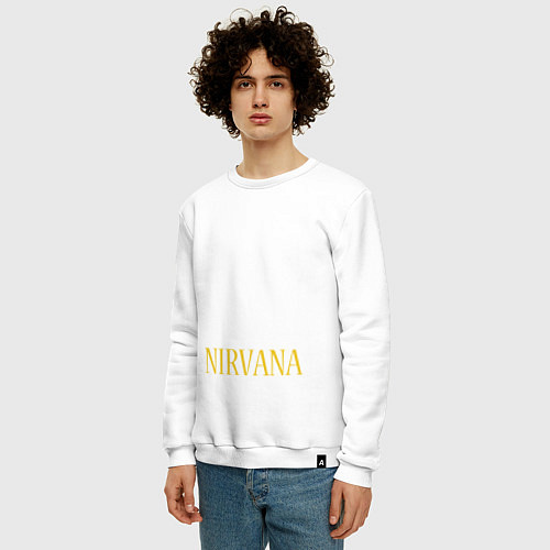 Мужской свитшот Nirvana / Белый – фото 3