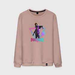 Свитшот хлопковый мужской Фортнайт, цвет: пыльно-розовый