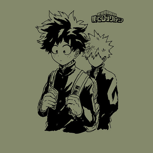 Мужской свитшот Моя геройская академия / Авокадо – фото 3